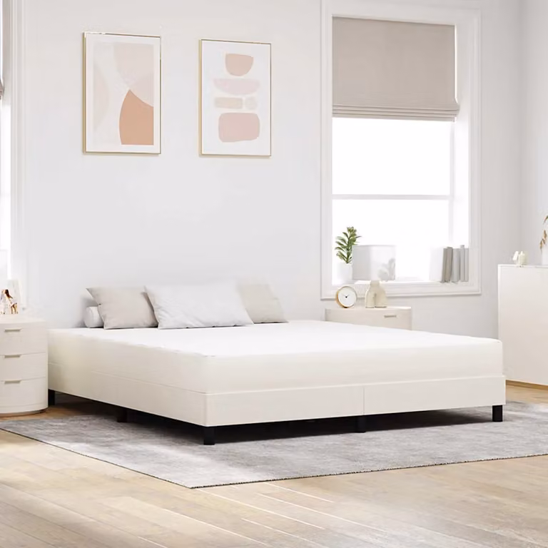 Materasso a molle insacchettate vidaXL, colore beige e bianco, L: 180 cm, P: 200 cm, H: 20 cm