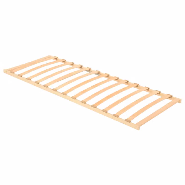 Base a doghe vidaXL in legno massello di faggio, Marrone, L: 70 cm x P: 190 cm