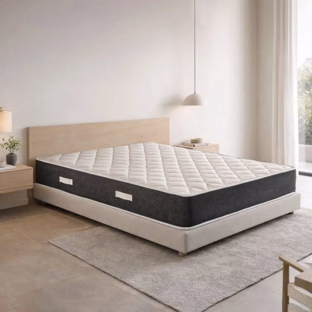 Materasso Francese Ortopedico Geemma Mod. Prime 20 in Schiuma Viscoelastica, Anallergico e con Regolazione della Temperatura, Colore Bianco, L/P/H: 140 x 190 x 20 cm