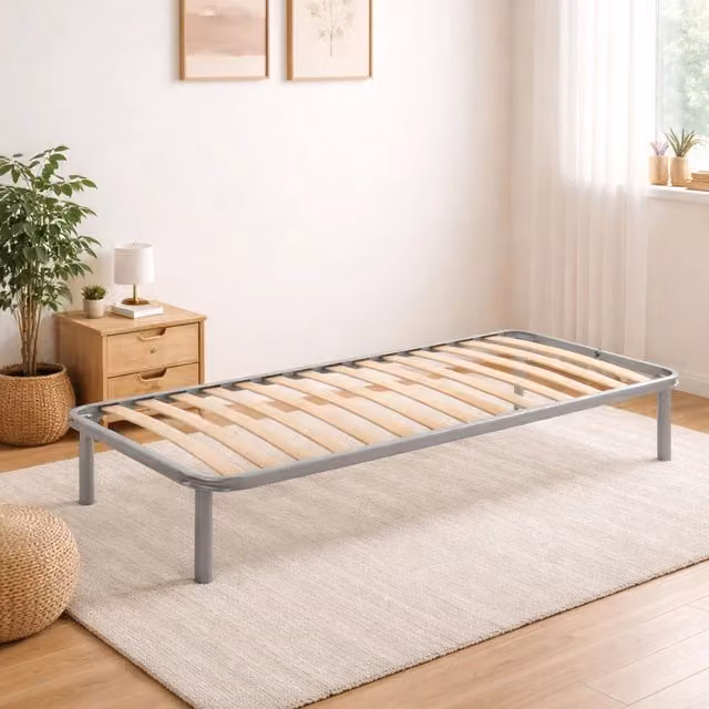 Rete letto singolo ortopedica Agos con doghe in legno di faggio L 80 x P 190 x H 31 cm