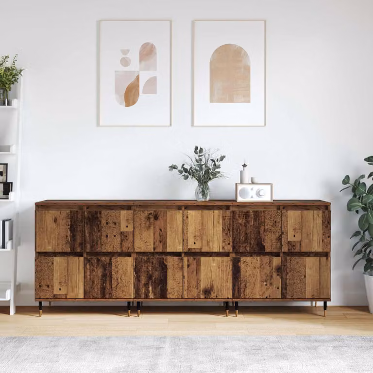 Armadio vidaXL in legno 3 pezzi marrone L: 60 cm, P: 35 cm, H: 70 cm