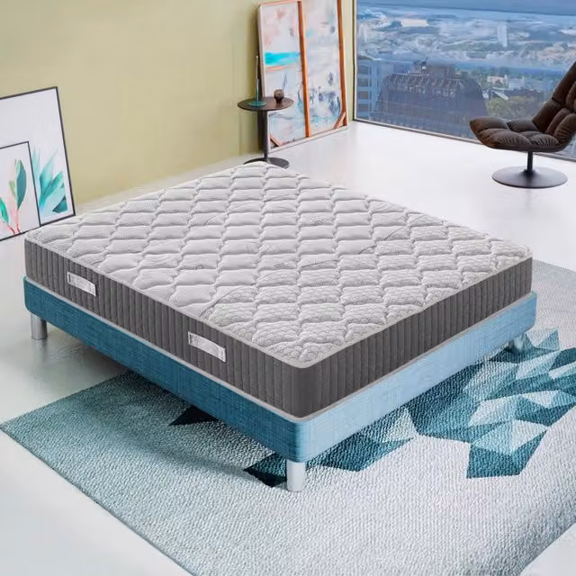 Materasso Singolo MaterassieDoghe in Memory Foam Viscoelastico Grigio, L/P/H: 90 x 190 x 25 cm