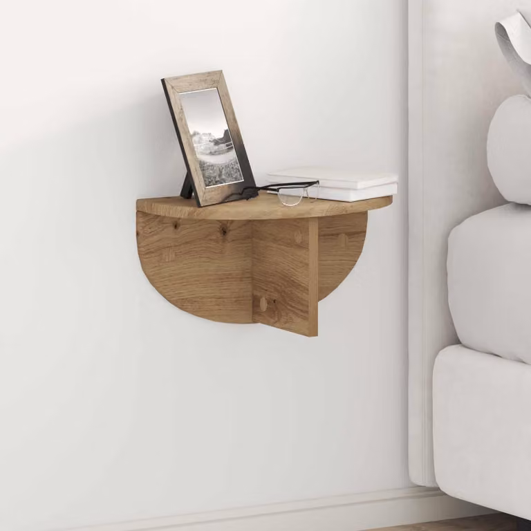 Scaffale da parete vidaXL in legno Rovere, design moderno, L 38 x P 19 x H 19 cm