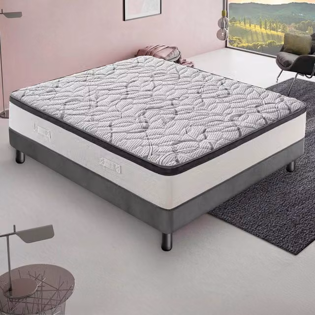 Materasso Piazza e Mezza MaterassieDoghe in schiuma HR ad alta densità, Ortopedico con rivestimento Carbon Deluxe, Rigidità H3, L/P/H: 140 x 200 x 20 cm