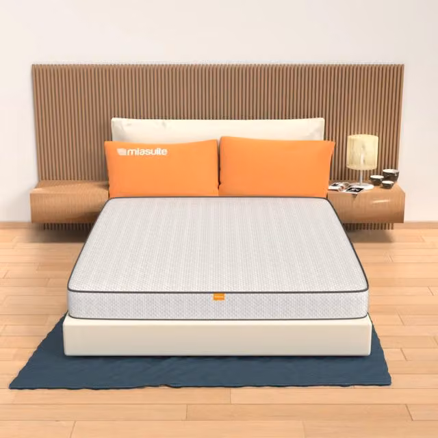 Materasso matrimoniale a molle Bonnell MiaSuite Modello Export, colore bianco, L 160 cm x P 200 cm x H 14 cm
