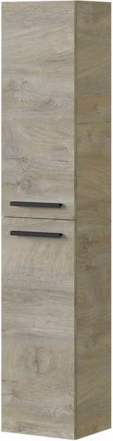 Kit Mobile Colonna Sospesa Salone Srl con 2 Ante in Rovere Alaska, L 150 cm x P 30 cm x H 25 cm