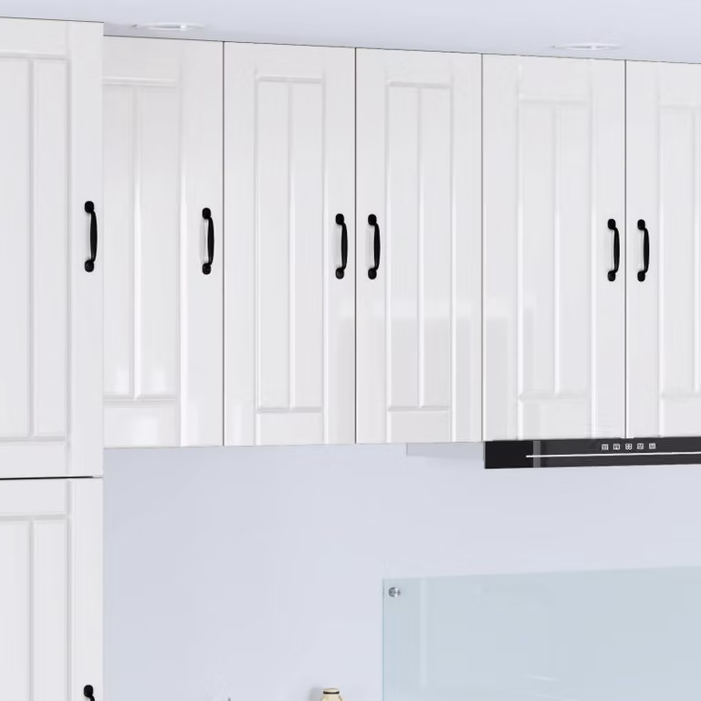 Armadietto a muro da cucina vidaXL LUCCA Bianco Lucido L: 30 cm, P: 31 cm, H: 80 cm