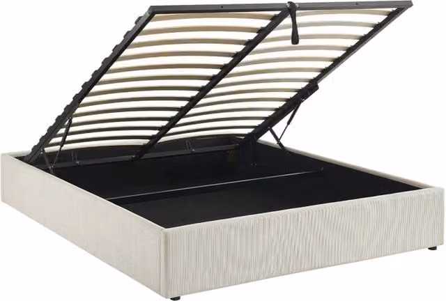 Letto con contenitore e rete a doghe Sweeek imbottito L: 160 cm, P: 200 cm
