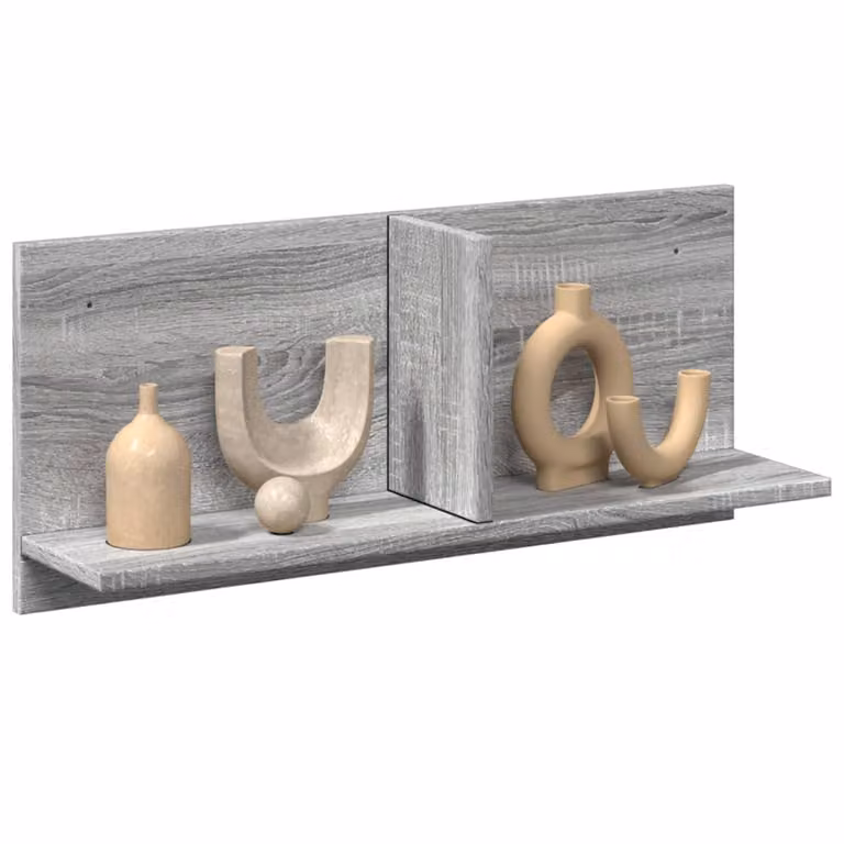 Mobile a parete vidaXL in legno e MDF Grigio, L 70 x P 16,5 x H 30 cm