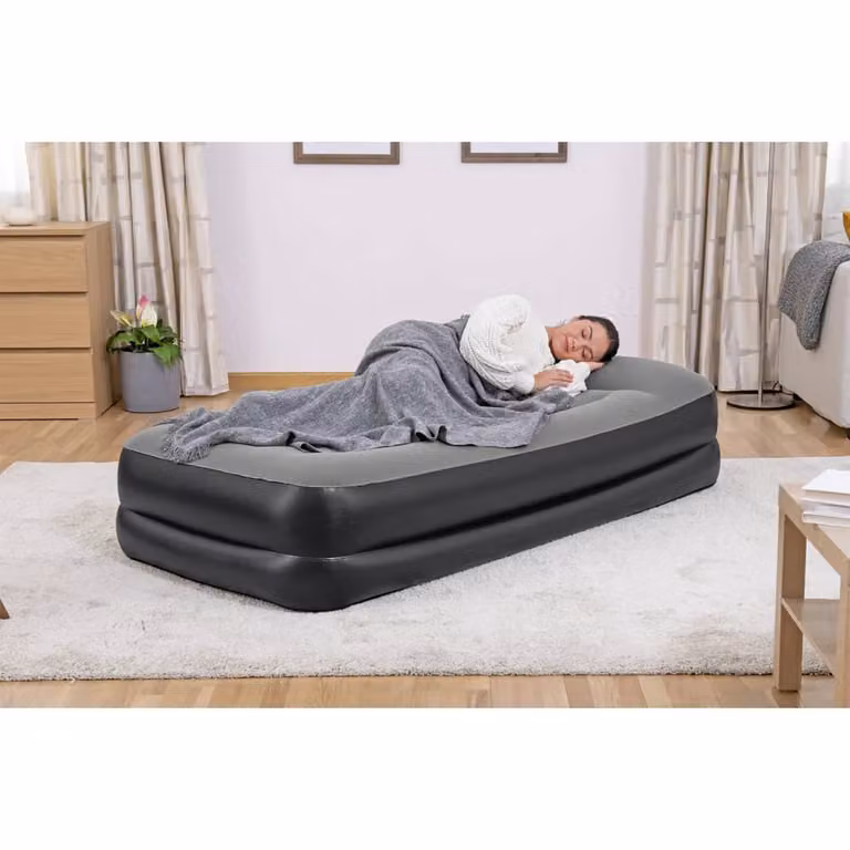 Materasso Gonfiabile Bestway con Pompa Aria, Colore Nero e Grigio, L/P/H: 191 x 97 x 46 cm