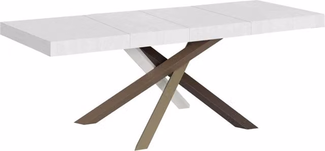Tavolo Allungabile Volantis Premium GIORDANOSHOP Bianco Frassino L/P/H: 200-304 x 90 x 77 cm