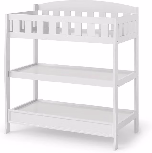 Fasciatoio Nesty Vicco Bianco con Parapetto di Sicurezza L: 89 cm, H: 99.5 cm
