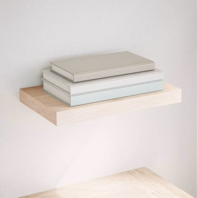 vidaXL Mensola Pensile in MDF e Metallo Colore Rovere, L/P/H: 40 x 23,5 x 4 cm