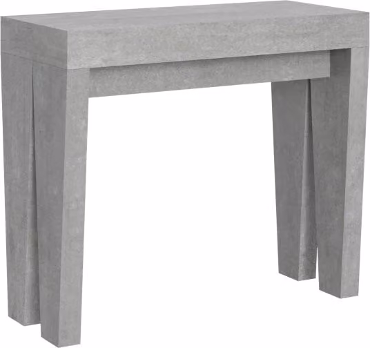 Consolle allungabile SpimboX Small Bs Com colore cemento L/P/H: 90 x 40/196 cm