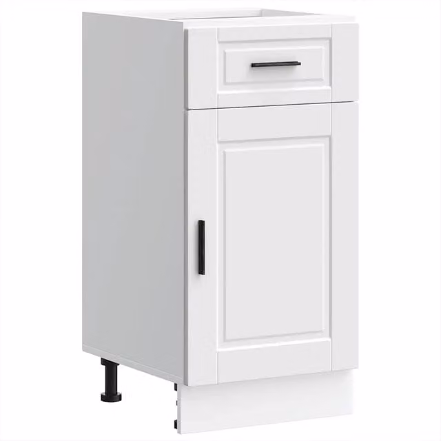 Mobile da cucina Porto HELLOSHOP26 bianco con design moderno in legno composito L/P/H: 40 x 46 x 81,5 cm