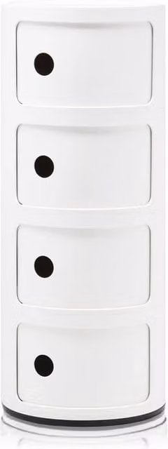 Kartell Componibili Classic 4 Elementi Bianco Lucido