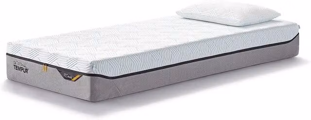 Materasso Tempur Pro Plus SmartCool Bianco, medio-rigido con tecnologia di regolazione della temperatura e schiuma viscoelastica, L: 80 cm x P: 210 cm