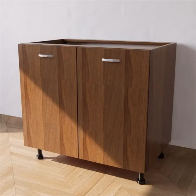 Calandrelli Base Lavello Moderno con 2 Ante in Colore Noce L: 80 cm, P: 55,5 cm, H: 72 cm