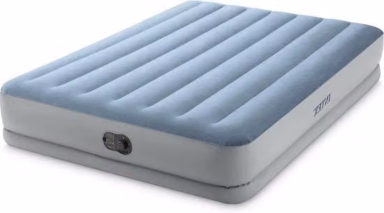 Materasso gonfiabile a doppio strato Comfort Dura-Beam Intex blu L/P: 200 x 150 cm