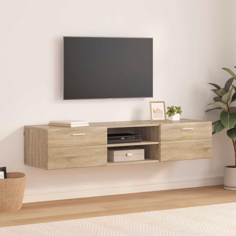 Armadio a muro vidaXL in legno Rovere Sonoma, L 150 x P 39 x H 30 cm