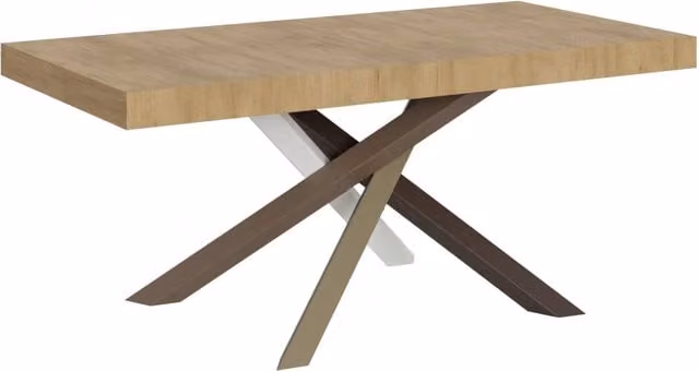 Tavolo Allungabile Volantis GIORDANOSHOP in Quercia Natura con Telaio 4C, L/P/H: 200-460 x 90 x 77 cm