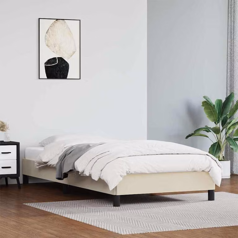 Giroletto vidaXL in similpelle beige per adulti, L/P: 90 x 190 cm