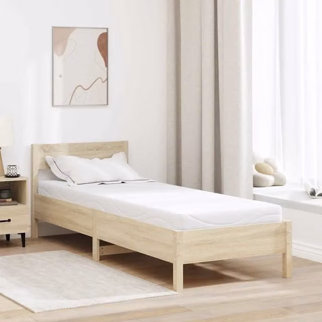 Materasso in gel vidaXL bianco con tessuto Jacquard, L 80 x P 200 cm