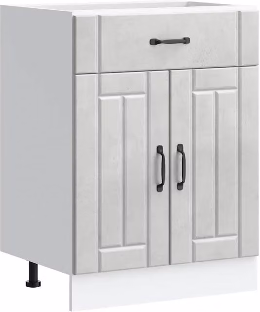 Mobile da cucina sottolavello Lucca moderno in legno composito grigio opaco L: 60 cm, P: 46 cm, H: 81,5 cm