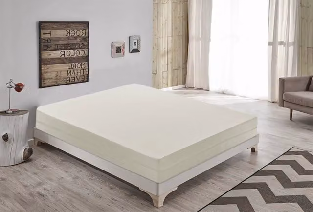 Materasso Matrimoniale MaterassieDoghe in Reflex Foam Bianco, Antibatterico con Rivestimento Sfoderabile, L/P/H: 180 x 200 x 14 cm