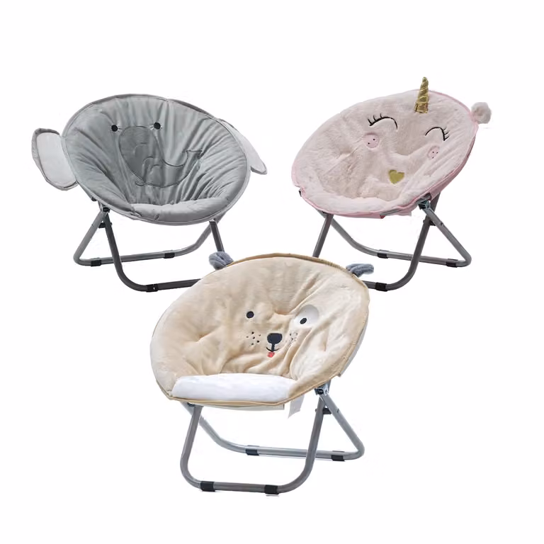 Sedia per bambini Vestiamo Casa Linea Baby Cute in tessuto multicolore con struttura in metallo e plastica per cameretta