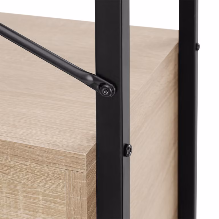 Scaffale a scala Brentwood Tectake in stile industriale, colore rovere Sonoma e marrone, L: 57,5 cm, H: 173 cm