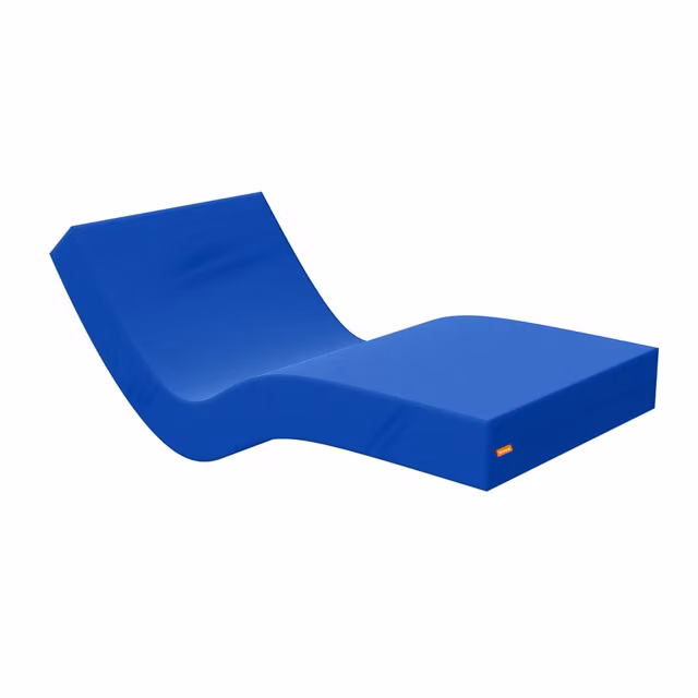 Materasso Geriatrico MIASUITE con Gel e Rivestimento Sanitario Impermeabile e Antibatterico, Colore Blu, L/P/H: 90 x 200 x 15 cm