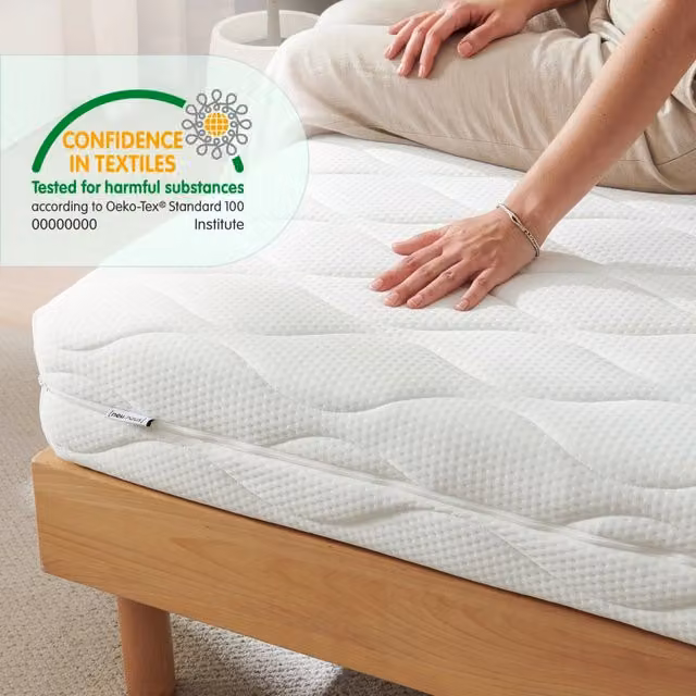 Materasso in schiuma fredda neu.haus bianco con coprimaterasso rimovibile L: 120 cm, P: 200 cm, H: 16 cm