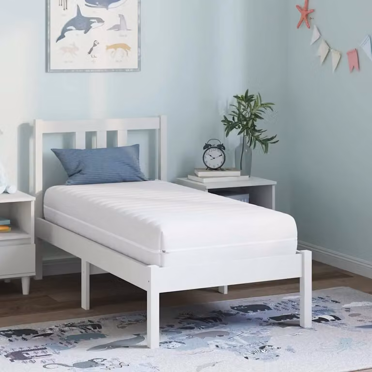 Materasso ibrido vidaXL per bambini, colore bianco, L 120 cm x P 60 cm x H 20 cm