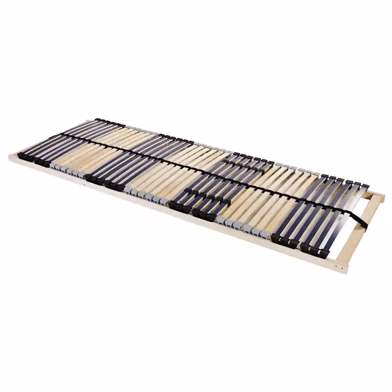 vidaXL Base a doghe in legno di faggio massello Marrone L: 140 cm, P: 190 cm