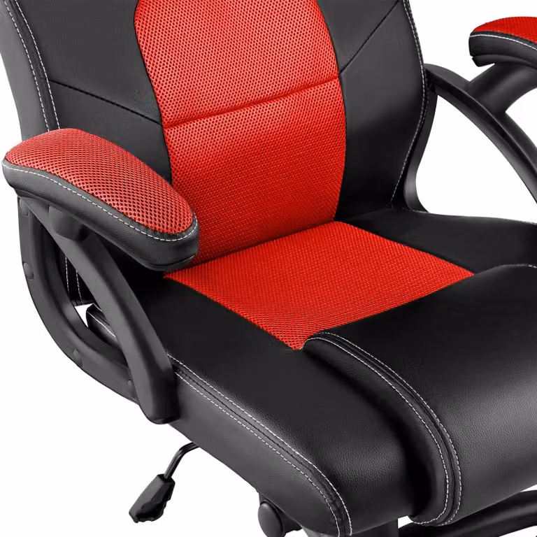 Sedia da gioco racing Mike tectake nero e rosso