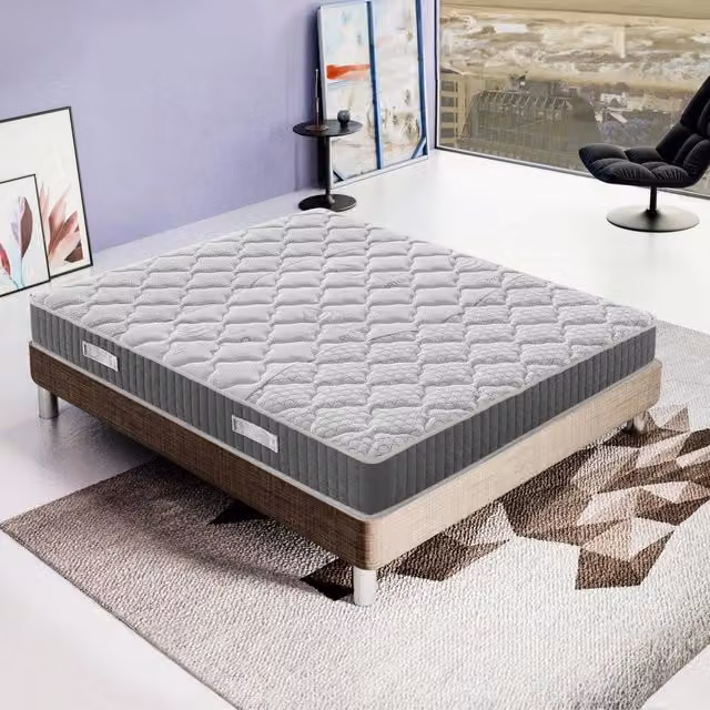 Materasso Singolo MaterassieDoghe in Memory Foam Viscoelastico Grigio, L/P/H: 90 x 190 x 20 cm