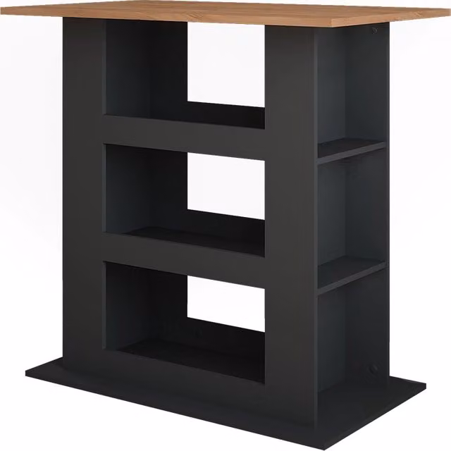 Tavolo da bar Repose Vicco moderno in rovere e antracite L: 110 cm, P: 65 cm, H: 106 cm