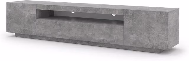 Mobile TV STAND AURA Bim Furniture color Cemento, L 200 cm, P 42 cm, H 37 cm