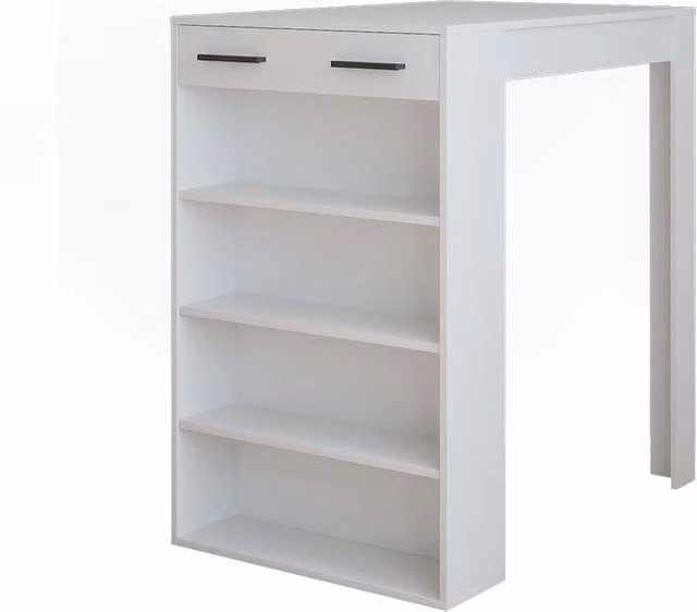 Tavolo bar alto Repose Vicco Bianco L: 100 cm, P: 67 cm, H: 106 cm