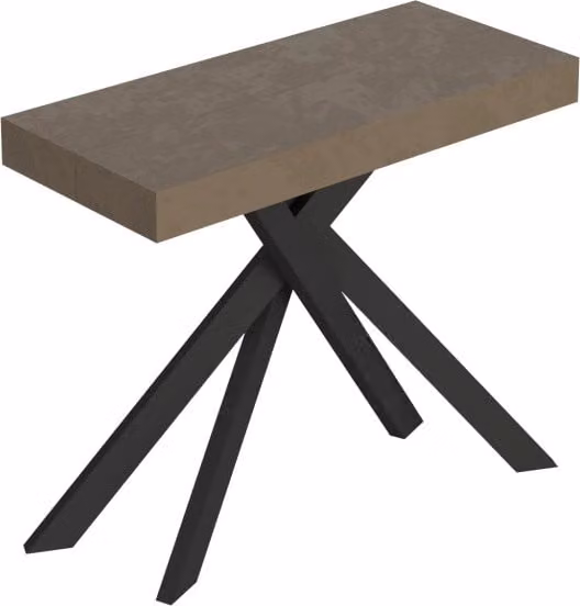 Consolle allungabile Itamoby Saki color beige e antracite L/P: 90 x 40/300 cm