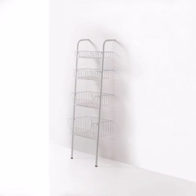 Scaffale da parete KINO AQA DESIGN bianco opaco in metallo