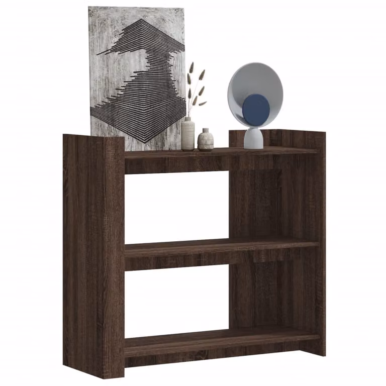 vidaXL Tavolino Consolle in Legno Rovere Marrone L/P/H: 100 x 35 x 90 cm