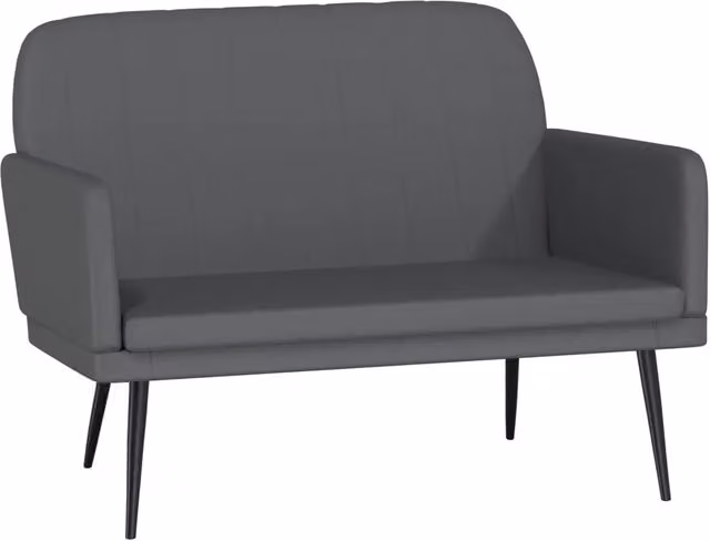 Panca moderna in similpelle grigia con braccioli DESIGN IN L: 107 cm, P: 80 cm, H: 81 cm CFW6417401