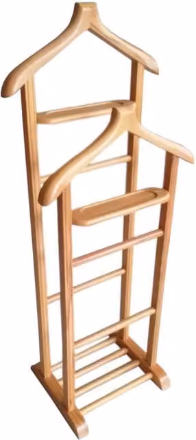 Appendiabiti in legno di faggio Hanah Home, colore beige, L: 46 cm, P: 33 cm, H: 120 cm