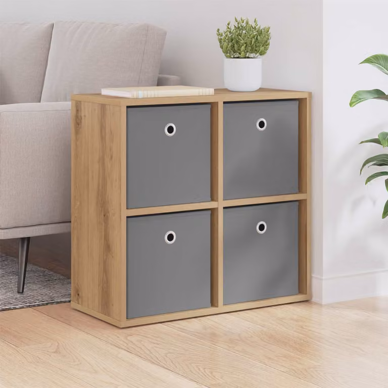 Credenza moderna vidaXL in rovere marrone L: 59,5 cm, P: 27 cm, H: 57 cm