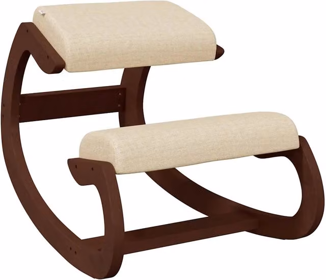 Sedia Inginocchiatoio Crema in Compensato di Betulla L/P/H: 55 x 55 x 84 cm CFW8415857