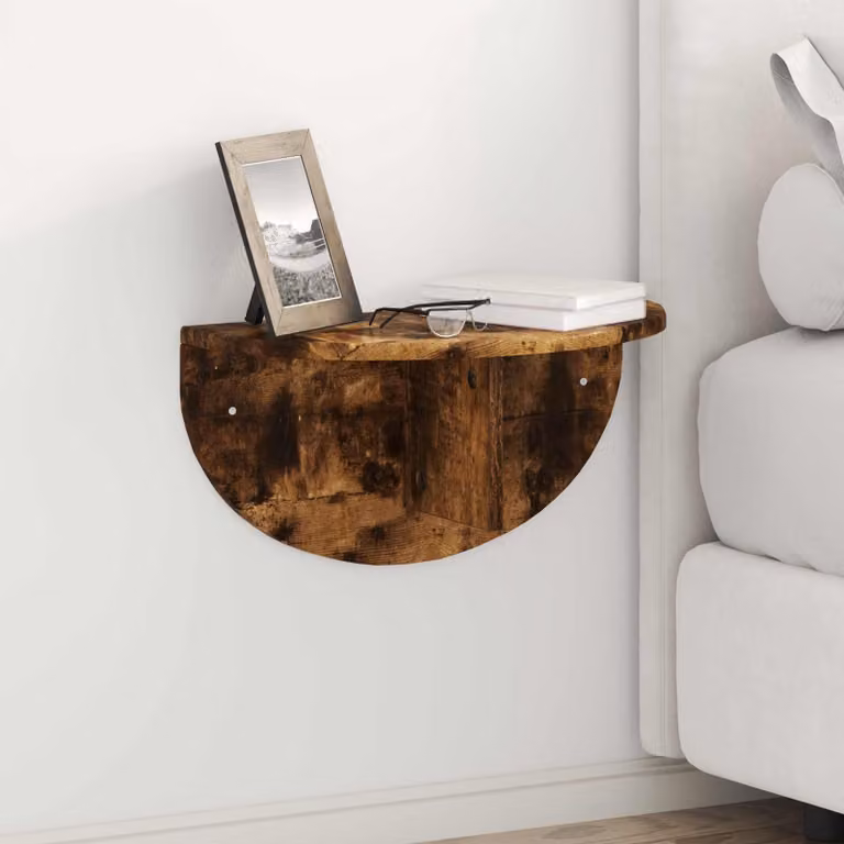 Scaffale da parete moderno vidaXL in legno color marrone L 48 cm x P 24 cm x H 24 cm